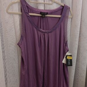 Midnight by Carole Hochman Lavender Purple Scoop Neck 2pc Pajama Set